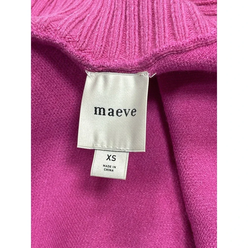 Anthropologie Maeve Turtleneck Sweater Women Pink The Logan Comfy Size XS NWT
